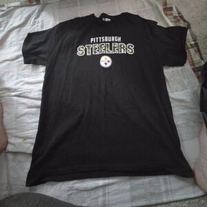 Pittsburgh Steelers XL, NFL, Black T-shirt, Good Condition